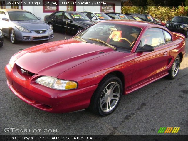 1997 Ford Mustang GT Coupe in Laser Red Metallic