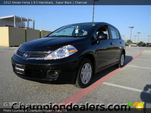 2012 Nissan Versa 1.8 S Hatchback in Super Black