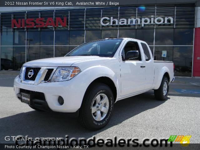 2012 Nissan Frontier SV V6 King Cab in Avalanche White