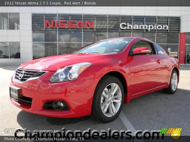 2012 Nissan Altima 2.5 S Coupe in Red Alert