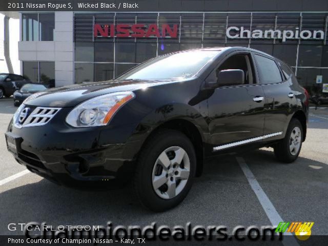2011 Nissan Rogue S in Wicked Black