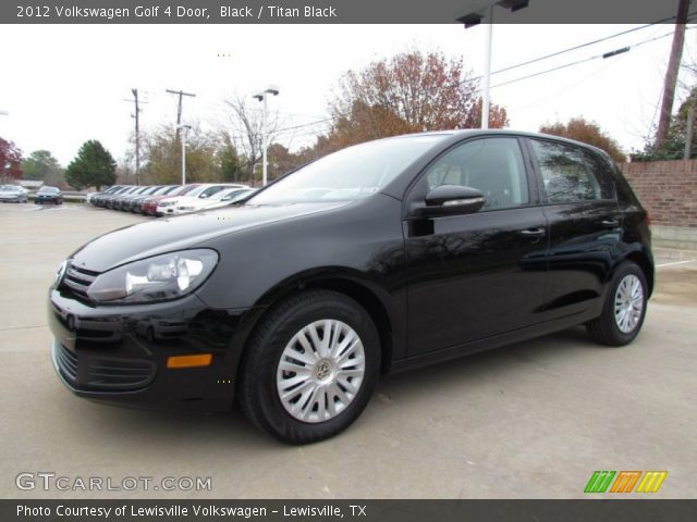 2012 Volkswagen Golf 4 Door in Black