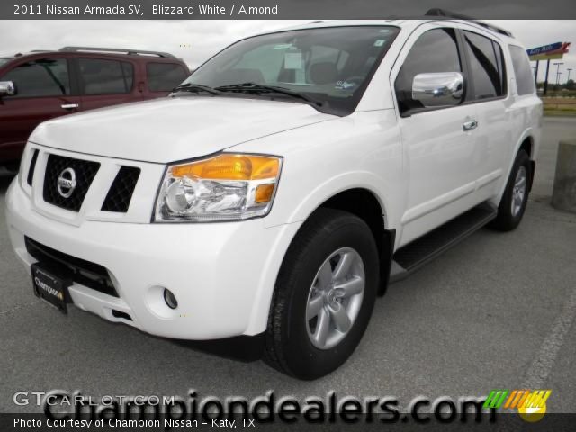 2011 Nissan Armada SV in Blizzard White