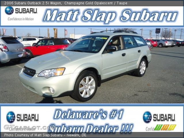 2006 Subaru Outback 2.5i Wagon in Champagne Gold Opalescent