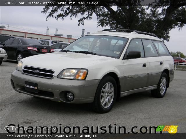 2002 Subaru Outback Wagon in White Frost Pearl