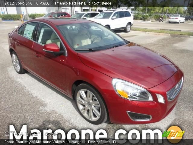 2012 Volvo S60 T6 AWD in Flamenco Red Metallic