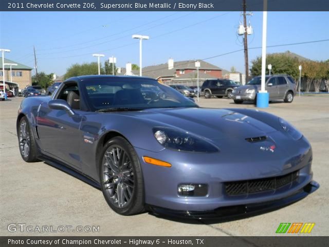 2011 Chevrolet Corvette Z06 in Supersonic Blue Metallic