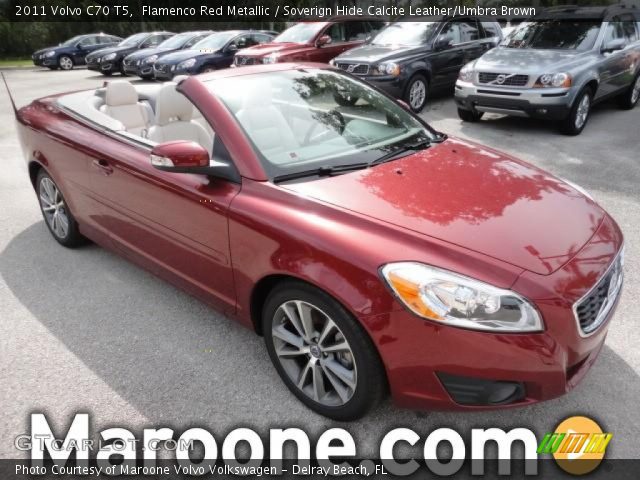 2011 Volvo C70 T5 in Flamenco Red Metallic
