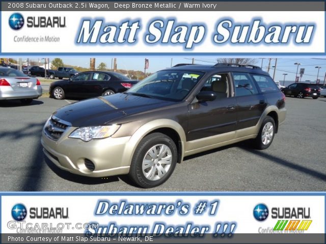 2008 Subaru Outback 2.5i Wagon in Deep Bronze Metallic