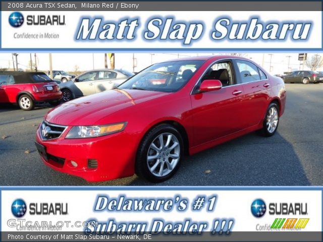2008 Acura TSX Sedan in Milano Red
