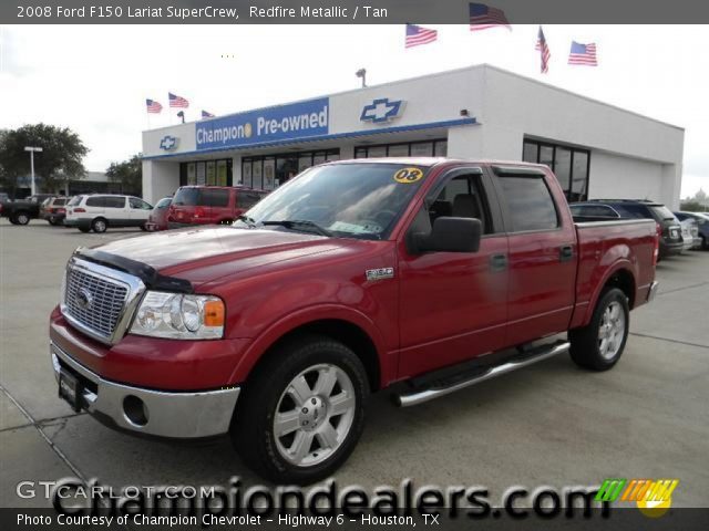 2008 Ford F150 Lariat SuperCrew in Redfire Metallic