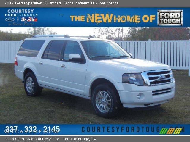 2012 Ford Expedition EL Limited in White Platinum Tri-Coat