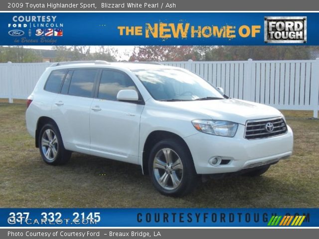 2009 Toyota Highlander Sport in Blizzard White Pearl