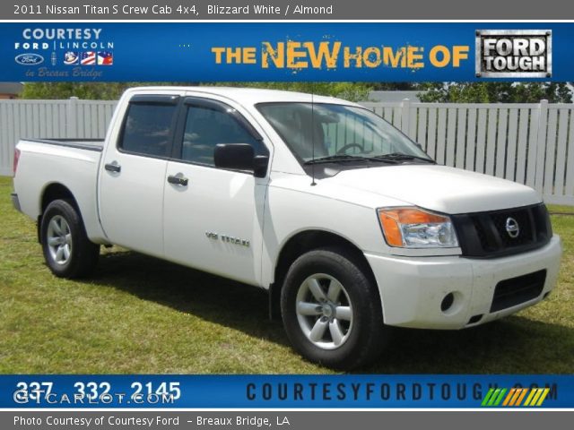 2011 Nissan Titan S Crew Cab 4x4 in Blizzard White
