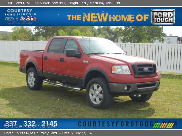 2008 Ford F150 FX4 SuperCrew 4x4 in Bright Red