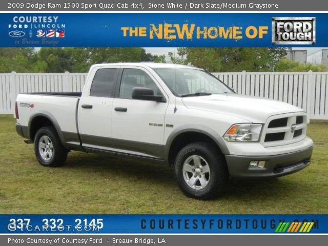 2009 Dodge Ram 1500 Sport Quad Cab 4x4 in Stone White