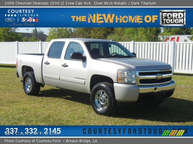 2008 Chevrolet Silverado 1500 LS Crew Cab 4x4 in Silver Birch Metallic