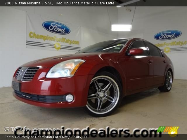 2005 Nissan Maxima 3.5 SE in Red Opulence Metallic