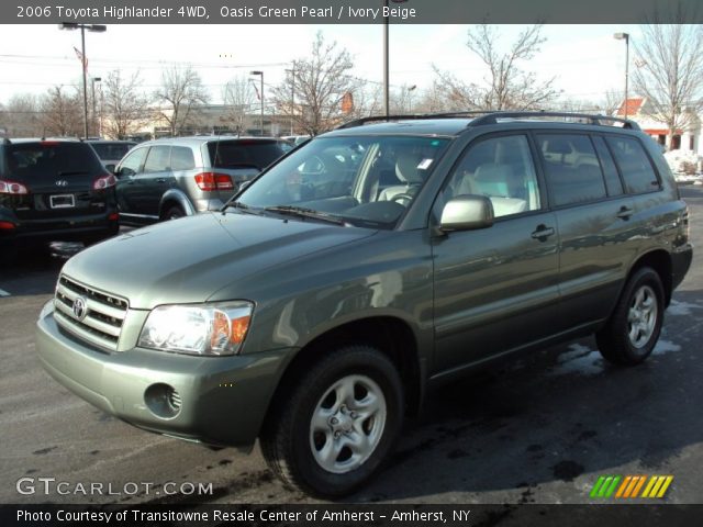 2006 Toyota Highlander 4WD in Oasis Green Pearl