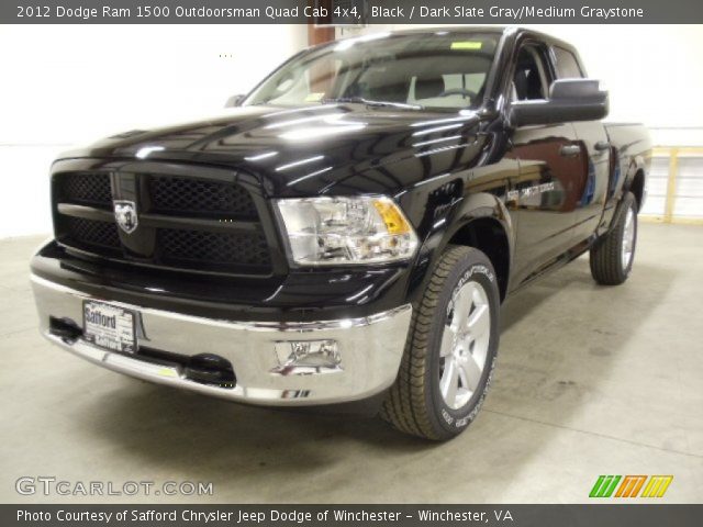 2012 Dodge Ram 1500 Outdoorsman Quad Cab 4x4 in Black