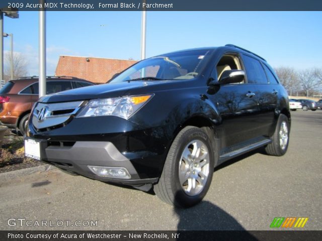 2009 Acura MDX Technology in Formal Black