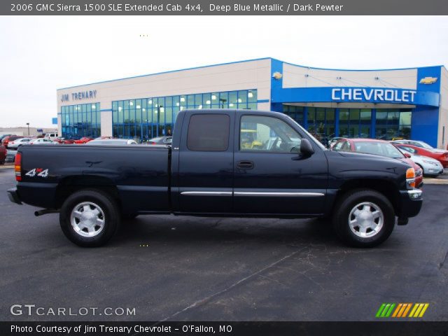 2006 GMC Sierra 1500 SLE Extended Cab 4x4 in Deep Blue Metallic