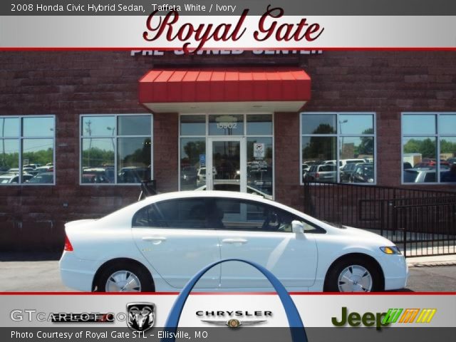 2008 Honda Civic Hybrid Sedan in Taffeta White