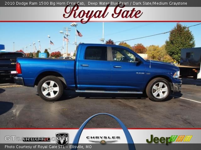 2010 Dodge Ram 1500 Big Horn Crew Cab in Deep Water Blue Pearl