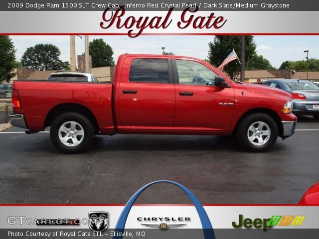 2009 Dodge Ram 1500 SLT Crew Cab in Inferno Red Crystal Pearl