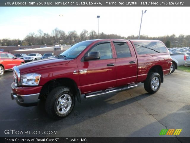 2009 Dodge Ram 2500 Big Horn Edition Quad Cab 4x4 in Inferno Red Crystal Pearl