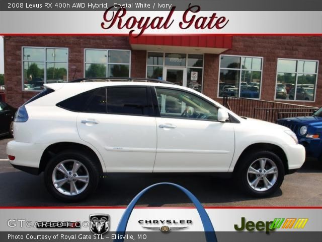 2008 Lexus RX 400h AWD Hybrid in Crystal White