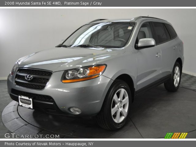 2008 Hyundai Santa Fe SE 4WD in Platinum Sage
