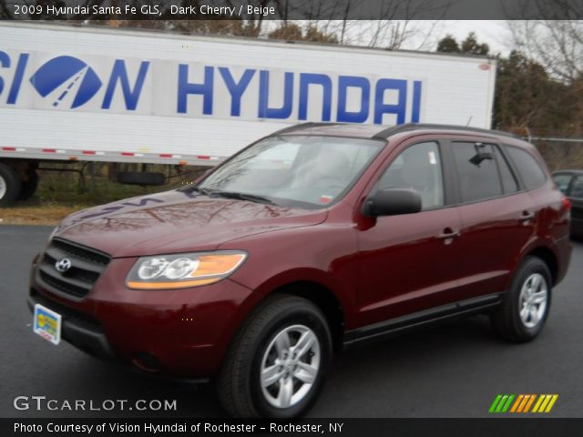 2009 Hyundai Santa Fe GLS in Dark Cherry