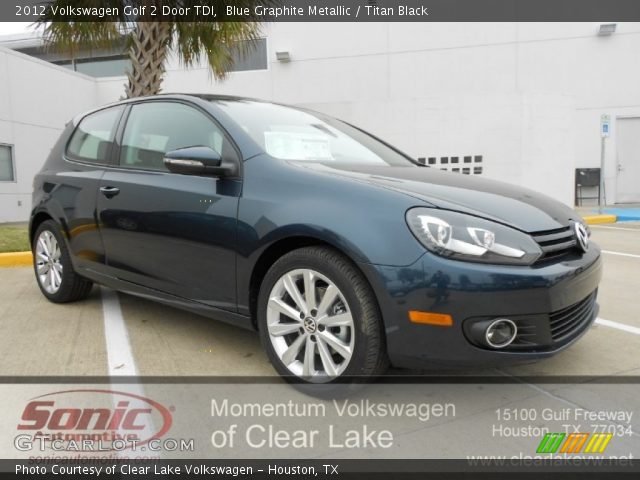 2012 Volkswagen Golf 2 Door TDI in Blue Graphite Metallic
