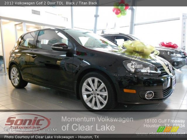 2012 Volkswagen Golf 2 Door TDI in Black