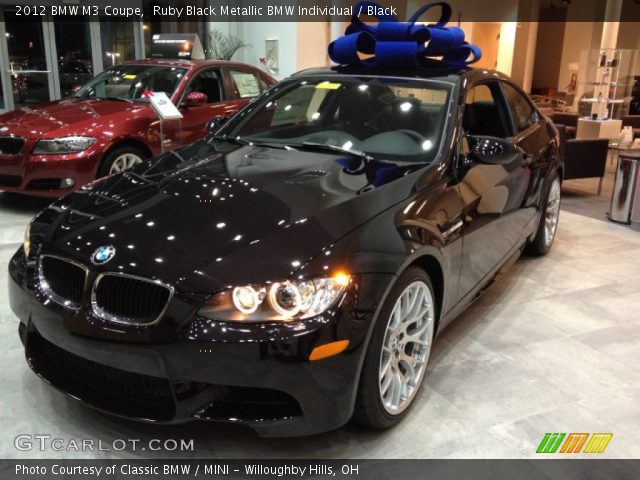 2012 BMW M3 Coupe in Ruby Black Metallic BMW Individual