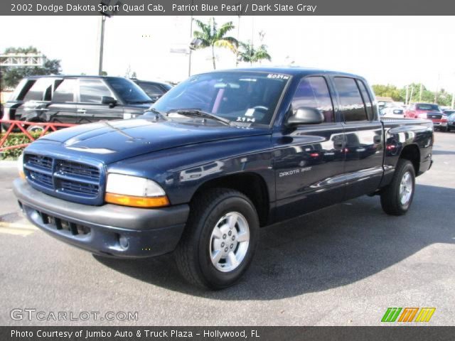 2002 Dodge Dakota Sport Quad Cab in Patriot Blue Pearl