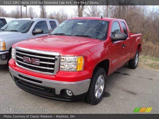 2012 GMC Sierra 1500 SLE Extended Cab 4x4 in Fire Red