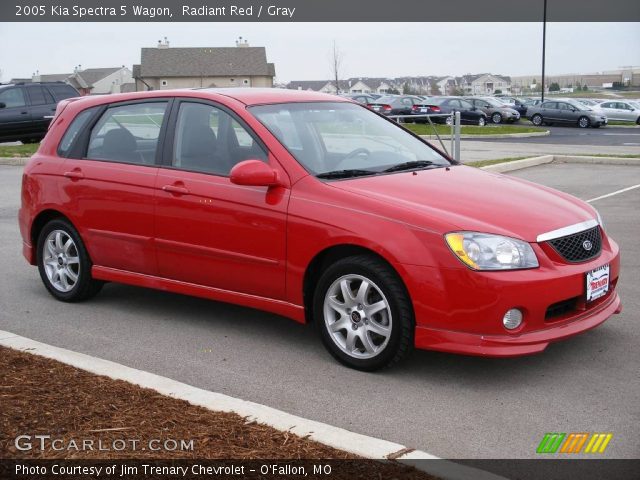 2005 Kia Spectra 5 Wagon in Radiant Red