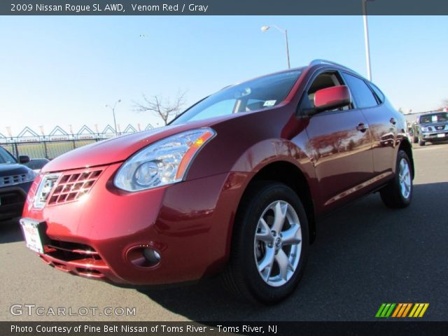 2009 Nissan Rogue SL AWD in Venom Red