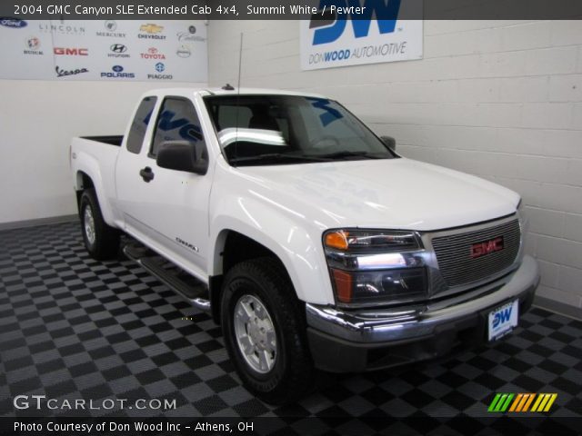 2004 GMC Canyon SLE Extended Cab 4x4 in Summit White