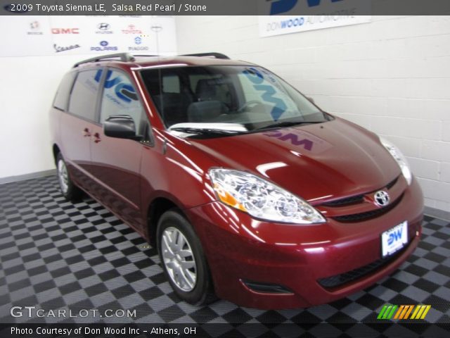 2009 Toyota Sienna LE in Salsa Red Pearl