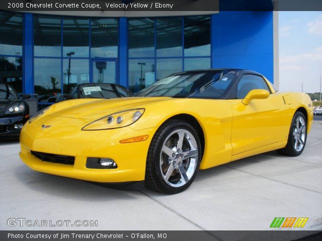 2008 Chevrolet Corvette Coupe in Velocity Yellow