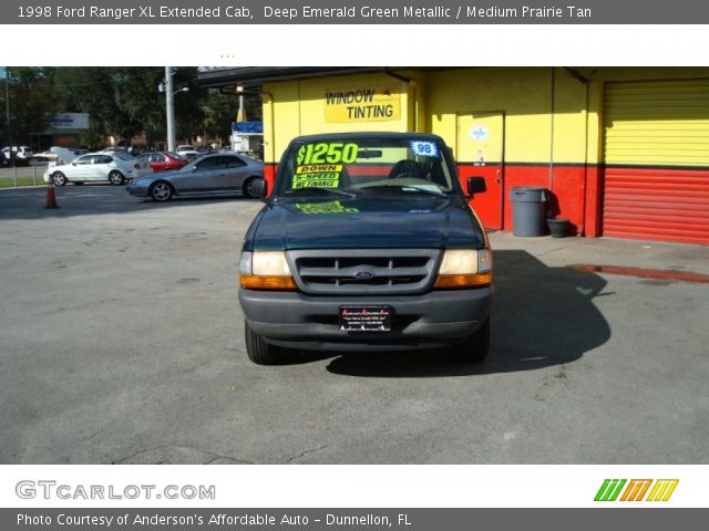 1998 Ford Ranger XL Extended Cab in Deep Emerald Green Metallic