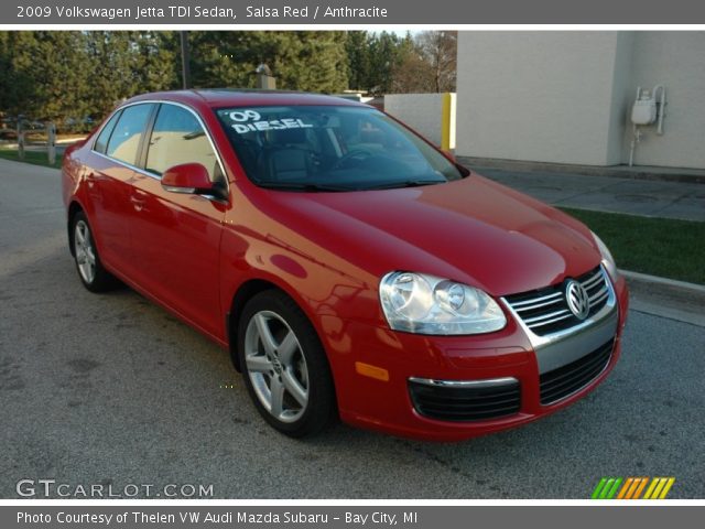 2009 Volkswagen Jetta TDI Sedan in Salsa Red