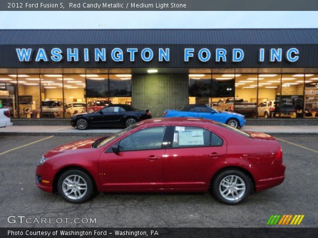 2012 Ford Fusion S in Red Candy Metallic