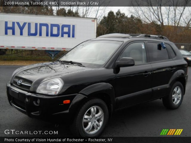 2008 Hyundai Tucson SE 4WD in Obsidian Black