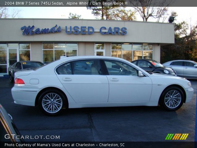 2004 BMW 7 Series 745Li Sedan in Alpine White