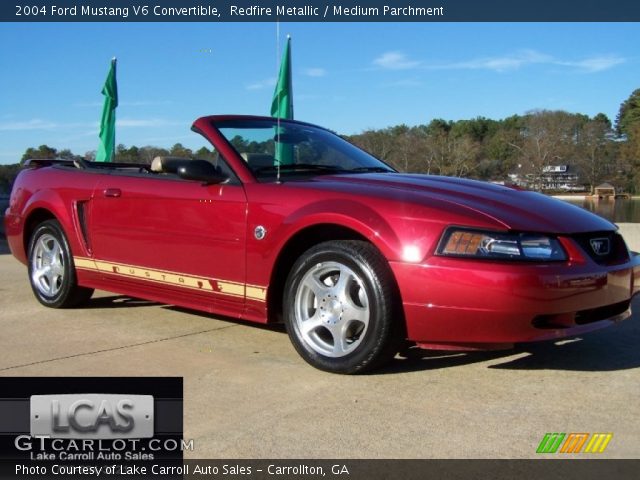 2004 Ford Mustang V6 Convertible in Redfire Metallic