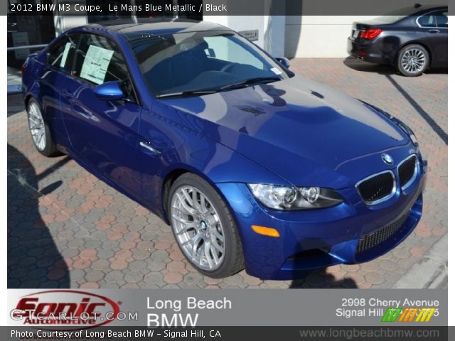 2012 BMW M3 Coupe in Le Mans Blue Metallic